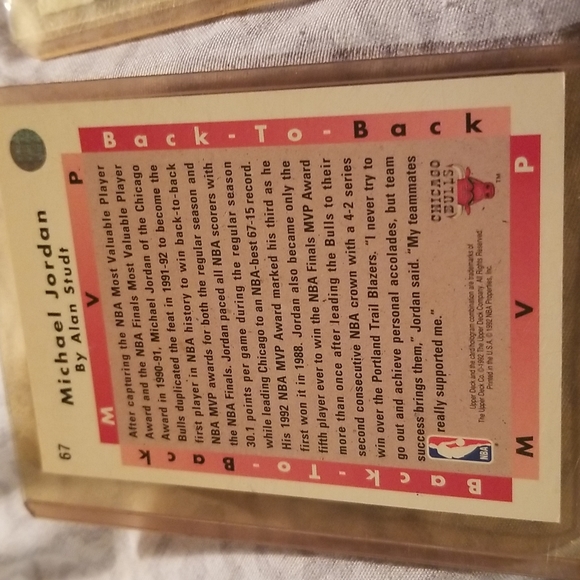 Michael Jordan #23  Upper deck basketball cards - Picture 3 of 6